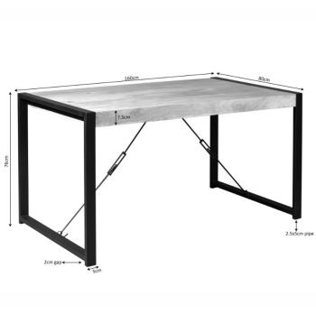 Eettafel 160 cm mango hout