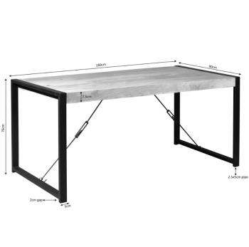Eettafel 180 cm mangohout