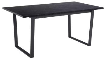 eettafel zwart marmer look 160 cm