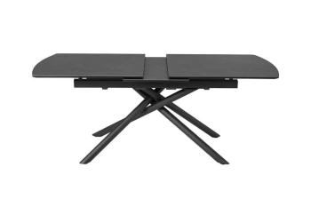 Uitschuifbare tafel keramiek grafiet marmer 180-230 cm