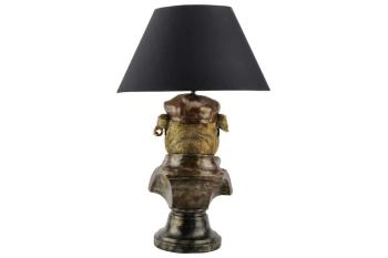 tafellamp bulldog zwarte lampenkap