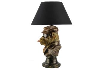 tafellamp bulldog zwarte lampenkap