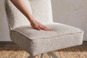 Eetkamerstoel Lucca taupe beige draaibaar