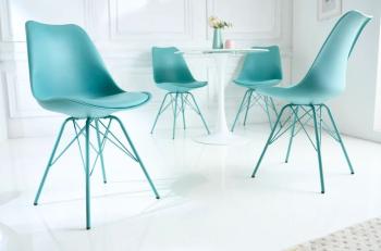 scandinavische stoel turquoise