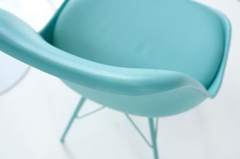 scandinavische stoel turquoise