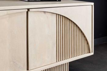 tv lowboard art deco wit mangohout 200 cm