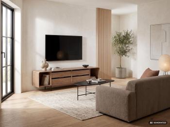 TV lowboard mangohout warm bruin 180 cm