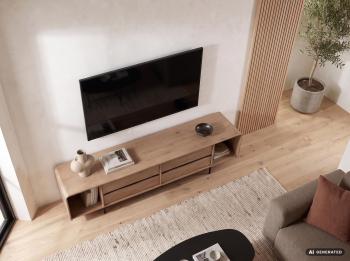 TV lowboard mangohout warm bruin 180 cm