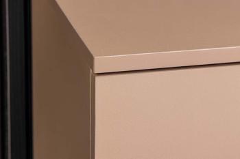 TV-meubel beige met eiken accent 160 cm