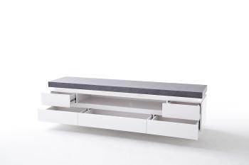 tv meubel mat wit betonlook