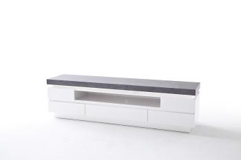 tv meubel mat wit betonlook