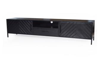 tv meubel brooke zwart visgraat 150 cm