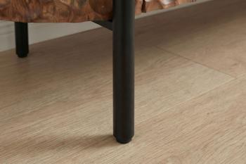 TV meubel bruin mangohout 3D honingraat 160 cm