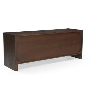 modern donkerbruin tv meubel mangohout 150 cm