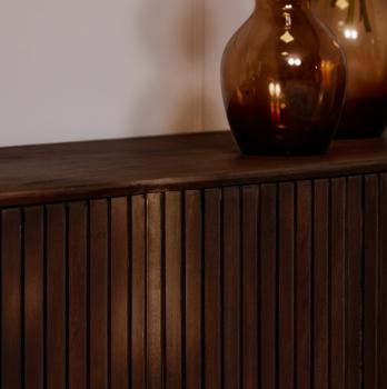 TV meubel Stripe donkerbruin 165 cm