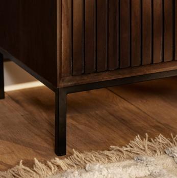 TV meubel Stripe donkerbruin 165 cm