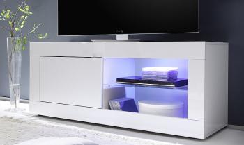tv-meubel hoogglans wit 140 cm