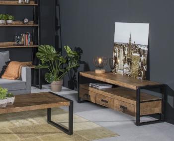 mango tv meubel 3 laden 150 cm