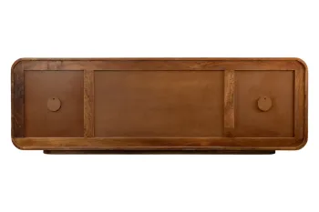 Tv meubel mangohout donkerbruin 160 cm
