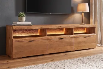 TV meubel mangohout met led verlichting 180 cm