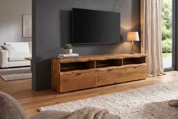 TV meubel mangohout met led verlichting 180 cm