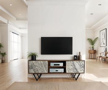 Tv lowboard sheesham hout 150 cm