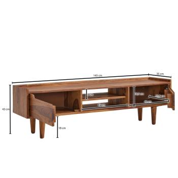 TV meubel sheesham hout 145 cm