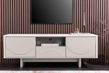 TV meubel wit gelakt keramiek marmerlook 150 cm