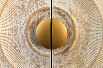 Lowboard wit mangohout 180 cm