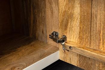 Lowboard wit mangohout 180 cm