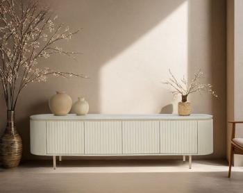 Sfeerbeeld tv-meubel Noor 210 cm walnoot