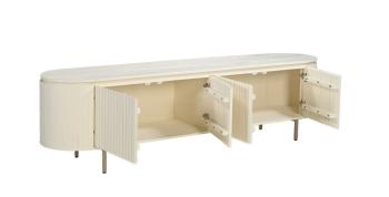 Voorzijde tv-meubel Noor 210 cm walnoot