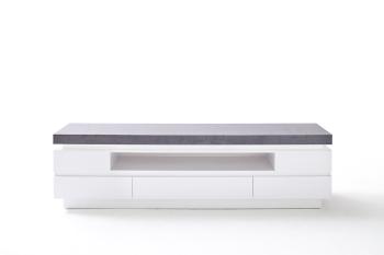 tv meubel mat wit betonlook