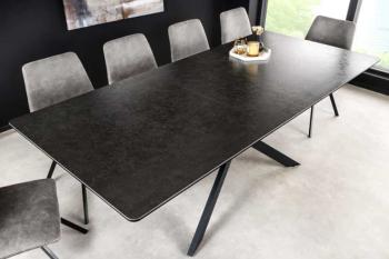 uitschuifbare tafel antraciet keramiek 160-200 cm