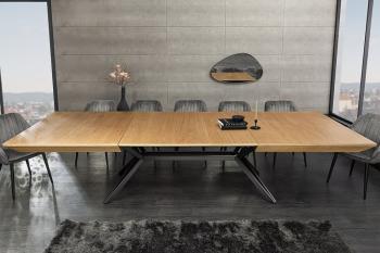 Uitschuifbare Eetkamertafel Eiken 200-320 cm