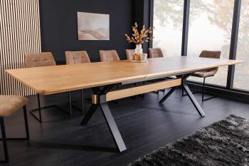 Uitschuifbare eettafel eiken 180-300 cm