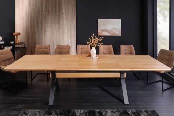 Uitschuifbare eettafel eiken 180-300 cm