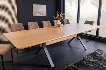 Uitschuifbare eettafel eiken 180-300 cm