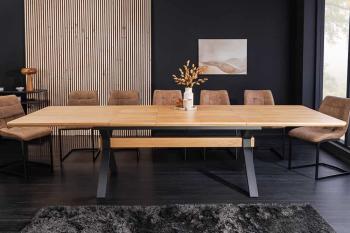 Uitschuifbare eettafel eiken 180-300 cm