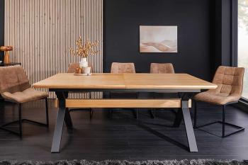 Uitschuifbare eettafel eiken 180-300 cm
