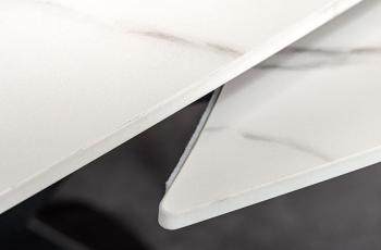 Uitschuifbare Eettafel wit keramiek 130-190 cm