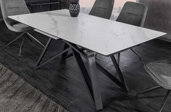 Uitschuifbare tafel concord wit keramiek 160-200 cm