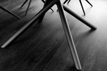 Uitschuifbare ronde eettafel keramiek wit 120-160 cm