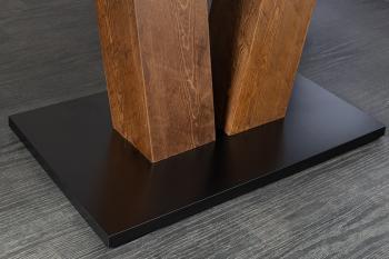 Uitschuifbare Eettafel donkerbruin 160-200 cm