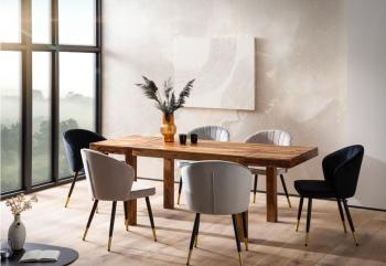 uitschuifbare tafel sheesham hout 120-200 cm