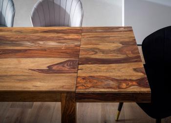 uitschuifbare tafel sheesham hout 120-200 cm