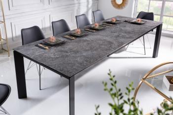 Tafel uitschuifbaar keramiek marmer optiek 180-240 cm