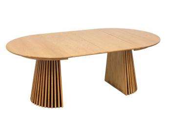 uitschuifbare ronde tafel eiken 120-200 cm