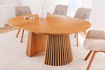 uitschuifbare ronde tafel eiken 120-200 cm