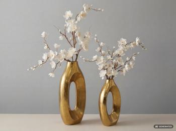 vazenset goud aluminium 40 en 30 cm